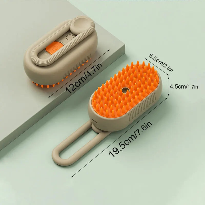 Viimora™ Steam Grooming Brush – 3-in-1 Cat & Dog Hair Remover, Massager & Cleaner