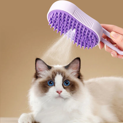 Viimora™ Steam Grooming Brush – 3-in-1 Cat & Dog Hair Remover, Massager & Cleaner