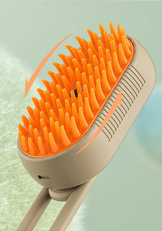 Viimora™ Steam Grooming Brush – 3-in-1 Cat & Dog Hair Remover, Massager & Cleaner