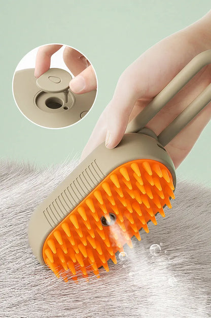 Viimora™ Steam Grooming Brush – 3-in-1 Cat & Dog Hair Remover, Massager & Cleaner